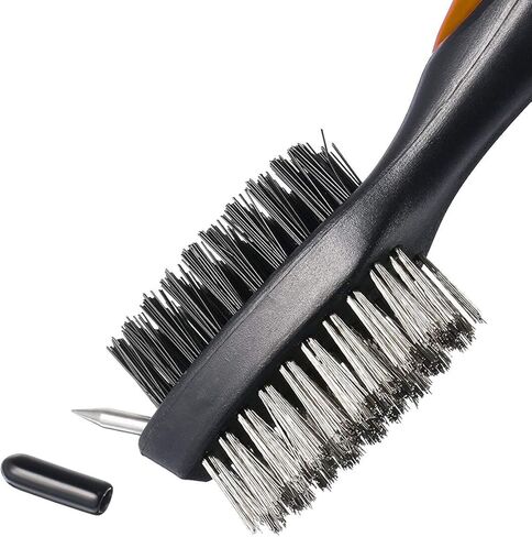 منشفة جولف من الألياف الدقيقة ثلاثية الطي، فرشاة نادي الجولف مع منظف الأخدود، أداة إصلاح معدنية قابلة للطي، مبراة أخدود نادي الجولف، مجموعة هدايا إكسسوارات الجولف (5 في 1) in Kuwait