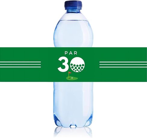 Golf Themed Water Bottle Labels, 20 Packs Let's Par-Tee Party Supplies Water Bottle Labels Stickers Wrappers Waterproof for Golf Party Decorations (Let's Par-Tee) in Kuwait