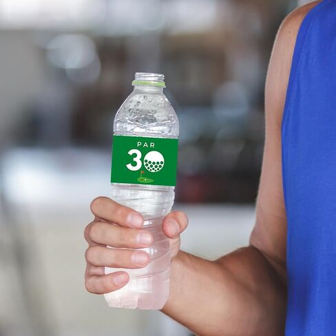 Golf Themed Water Bottle Labels, 20 Packs Let's Par-Tee Party Supplies Water Bottle Labels Stickers Wrappers Waterproof for Golf Party Decorations (Let's Par-Tee) in Kuwait