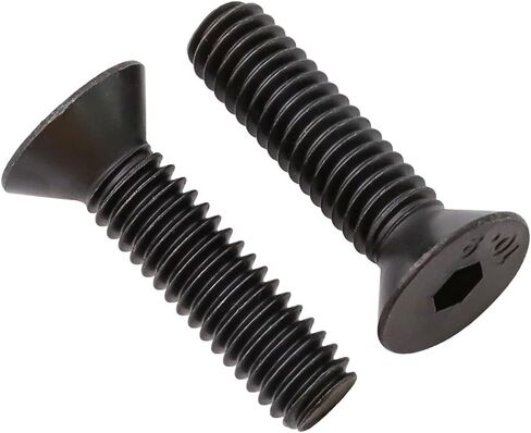 1/4"-20 x 3/4 inch Flat Head Socket Cap Screws Grade 10.9 Alloy Steel, Black Oxide, Counterskunk Head, Full Thread, Pack of 30 in Saudi Arabia