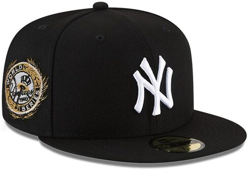 New Era NY New York Yankees 59FIFTY 1949 World Series Retro Gold Side Patch Fitted Cap, Hat in Saudi Arabia