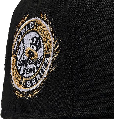 New Era NY New York Yankees 59FIFTY 1949 World Series Retro Gold Side Patch Fitted Cap, Hat in Saudi Arabia