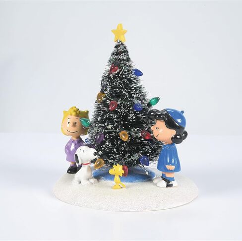 Department 56 Peanuts Village O' Christmas Tree Accessory Figurine,Green in Saudi Arabia