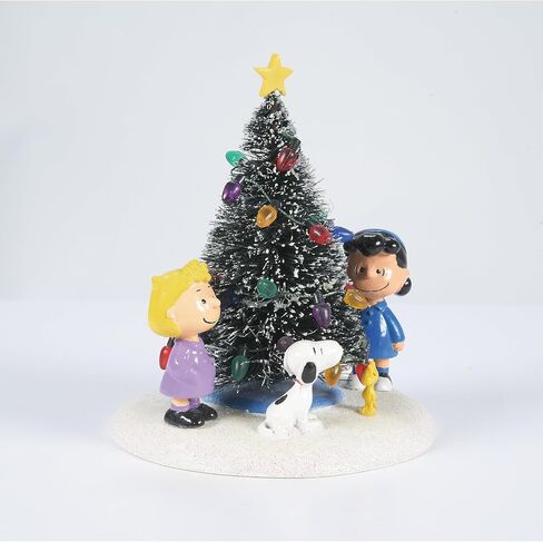 Department 56 Peanuts Village O' Christmas Tree Accessory Figurine,Green in Saudi Arabia