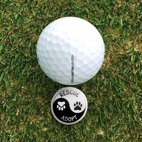 GRAPHICS & MORE Rescue Adopt Yin Yang Paw Prints Dogs Cats Golf Hat Clip with Magnetic Ball Marker in Saudi Arabia
