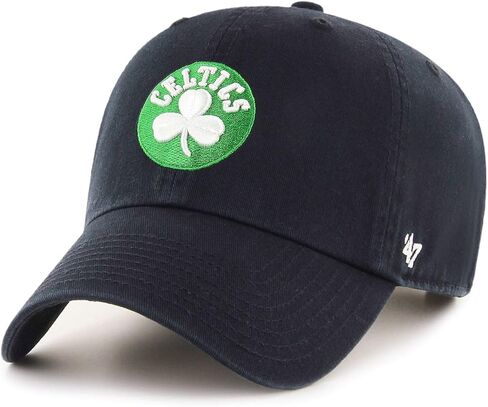 Boston Celtics Black Dad Hat, Adjustable Fit Slide Buckle Closure in Saudi Arabia