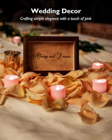 Homemory Multi Color Changing Tea Lights Candles Battery Operated, LED Holiday Candles Tealights with 7-Color Changing for Halloween, Pumpkin, Ofrenda, Christmas, Party, DIY, 12-Pack [White Base] in Saudi Arabia