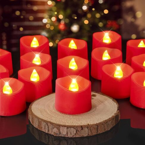 Homemory Multi Color Changing Tea Lights Candles Battery Operated, LED Holiday Candles Tealights with 7-Color Changing for Halloween, Pumpkin, Ofrenda, Christmas, Party, DIY, 12-Pack [White Base] in Saudi Arabia