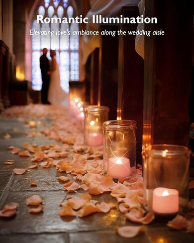 Homemory Multi Color Changing Tea Lights Candles Battery Operated, LED Holiday Candles Tealights with 7-Color Changing for Halloween, Pumpkin, Ofrenda, Christmas, Party, DIY, 12-Pack [White Base] in Saudi Arabia