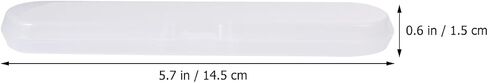 2Pcs Thermometer Case Plastic Digital Thermometer Storage Box Thermometer Containers for Adult 14.5x3x1.5cm (Transparent Color) in Saudi Arabia