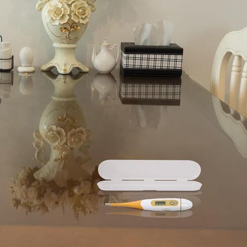 2Pcs Thermometer Case Plastic Digital Thermometer Storage Box Thermometer Containers for Adult 14.5x3x1.5cm (Transparent Color) in Saudi Arabia