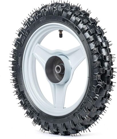 مجموعة إطارات SUNQIAO 1.40-10 للعجلات الخلفية 2.50-10 لدراجات الأطفال PW50 PY50 PEEWEE 50CC Y Zinger (أبيض) in Saudi Arabia
