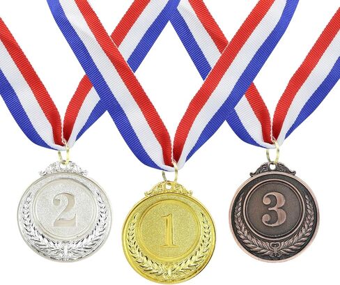 Gold Silver Bronze Medals 1st 2nd 3rd Place Metal Award for Kids Adults Olympic Style Winner Awards for Sports Party Tournaments Prizes Competitions 2 Inches 3PCS ST3-DYMJP in Saudi Arabia