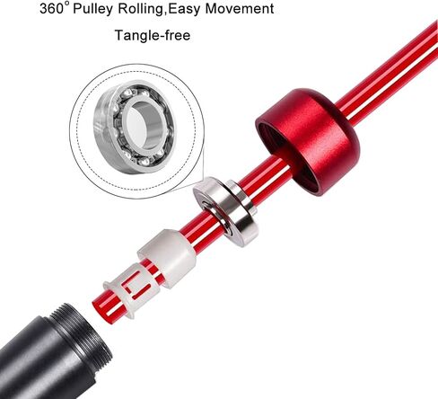 Weighted Jump Rope for Women,Men,Heavy Jump Rope with Adjustable Bold PVC Rope,Ball Bearing Aluminum Handle,Great for Crossfit Training, Boxing, and MMA Workouts in Saudi Arabia