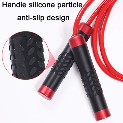 Weighted Jump Rope for Women,Men,Heavy Jump Rope with Adjustable Bold PVC Rope,Ball Bearing Aluminum Handle,Great for Crossfit Training, Boxing, and MMA Workouts in Saudi Arabia
