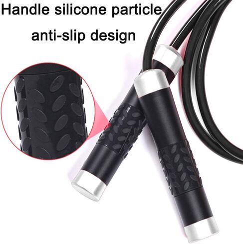 Weighted Jump Rope for Women,Men,Heavy Jump Rope with Adjustable Bold PVC Rope,Ball Bearing Aluminum Handle,Great for Crossfit Training, Boxing, and MMA Workouts in Saudi Arabia
