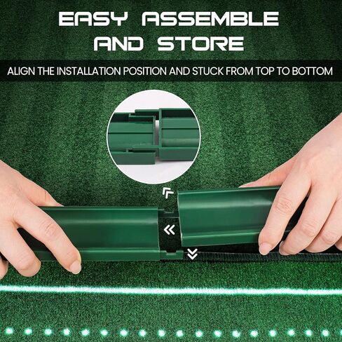 Golf Putting Mat for Indoor, Putting Green Training Equipment with Ball Return, Mini Golf Practice Training Aid for Home and Office, Golf Gifts for Golf Lovers in Saudi Arabia