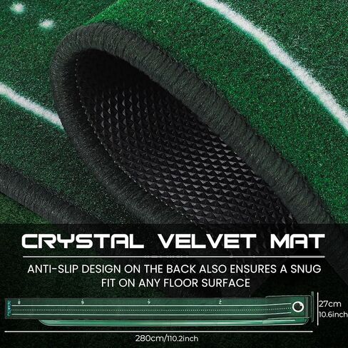 Golf Putting Mat for Indoor, Putting Green Training Equipment with Ball Return, Mini Golf Practice Training Aid for Home and Office, Golf Gifts for Golf Lovers in Saudi Arabia