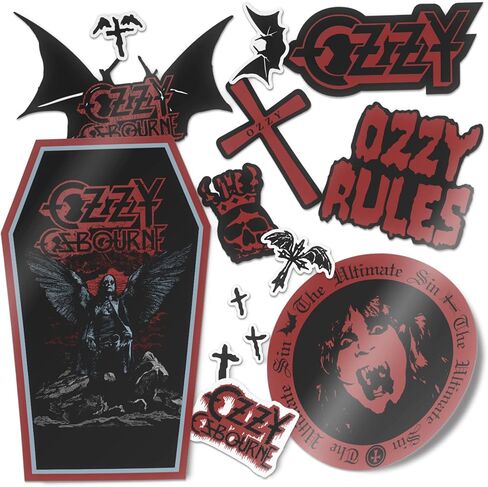 Desert Cactus Ozzy Osbourne Sticker Sheet Vinyl Decal Laptop Water Bottle Car Scrapbook (Type 2 V8) in Saudi Arabia