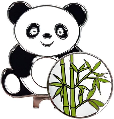 Stronger Panda Golf Ball Marker - Funny Hat Clip with Magnetic Detachable Ball Markers, Golf Gift for Men Women Removable Attaches Easily to Golf Cap Premium Accessories in Saudi Arabia