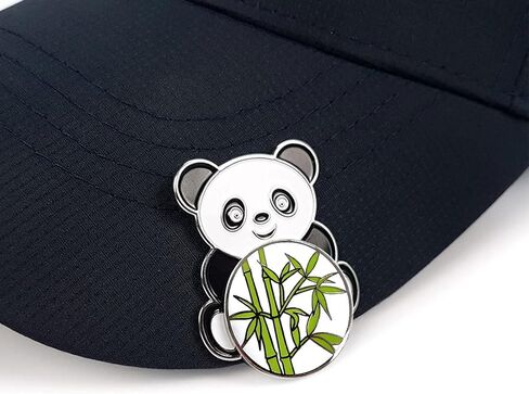 Stronger Panda Golf Ball Marker - Funny Hat Clip with Magnetic Detachable Ball Markers, Golf Gift for Men Women Removable Attaches Easily to Golf Cap Premium Accessories in Saudi Arabia