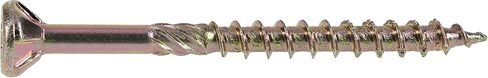 Power Pro 48581 Wood Screws, #8 x 2 Premium, Star Drive Indoor Cabinet Screws, Gold Yellow Zinc, 1lb Box in Saudi Arabia