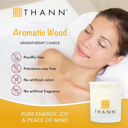 شموع معطرة من ثان للمنزل، هدايا شموع عطرية للنساء والرجال، هدايا رائعة لتدفئة المنزل، مزيج من زيوت البرتقال واليوسفي وجوزة الطيب للطاقة والفرح (30 ساعة وقت الحرق، 6.7 أونصة) in Saudi Arabia