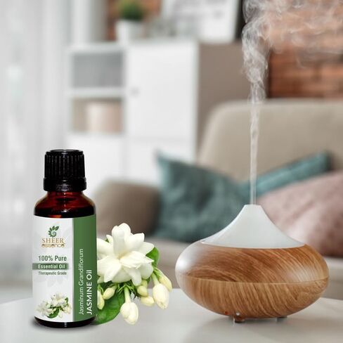 زيت الياسمين - (الياسمين الكبير) - زيت عطري 100% طبيعي نقي وغير مخفف وغير مقطوع بدرجة علاجية 0.50 أونصة سائلة (15 مل) in Saudi Arabia