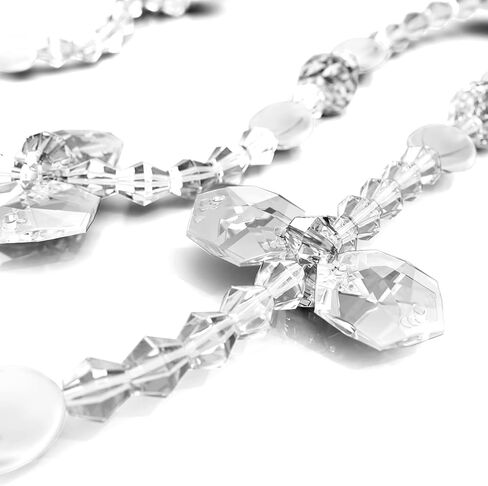 لاسو الزفاف مع بلورات على شكل قلب - لازو دي بودا - مسبحة كبيرة الحجم مع صليب لحفل الزفاف - حبل وحدة الزفاف التقليدي - هدية الزفاف in Kuwait