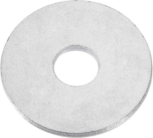 uxcell 10mm x 25mm x 2mm Zinc Plated Carbon Steel Flat Washer for Screw Bolt 50Pcs in Saudi Arabia