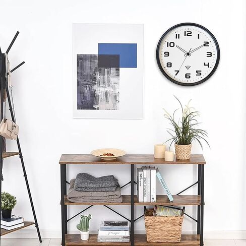 OCEST Wall Clock 12Inch - Analog Wi-Fi Wall Clock - Sets Automatically - Easy to Read - Silent Battery Operated Wall Clock for living room Bedroom Office Kitchen in Saudi Arabia