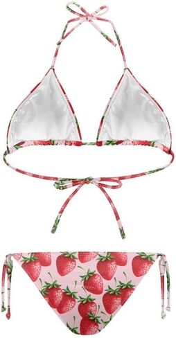 Women's Swimsuit Halter Knotted Triangle Bikini Novelty Tiger Spaghetti Strap Bathing Suits Sexy String Beachwear in Saudi Arabia