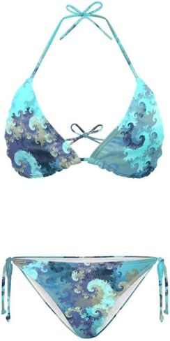 Women's Swimsuit Halter Knotted Triangle Bikini Novelty Tiger Spaghetti Strap Bathing Suits Sexy String Beachwear in Saudi Arabia