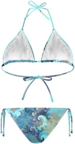 Women's Swimsuit Halter Knotted Triangle Bikini Novelty Tiger Spaghetti Strap Bathing Suits Sexy String Beachwear in Saudi Arabia