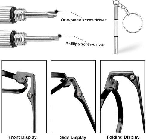 زوج واحد من أذرع استبدال النظارات المعدنية، استبدال ذراع أرجل النظارات العالمية - أرجل أذرع النظارات، براغي، غسالات لولبية، هيكل بديل للنظارات المعدنية لإصلاح النظارات in Kuwait