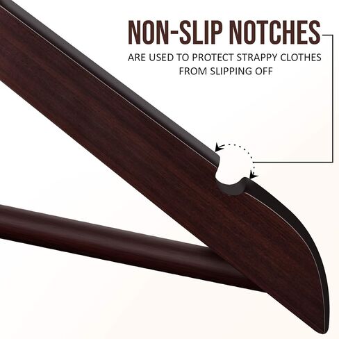 Utopia Home Premium Wooden Hangers 10 Pack - Durable & Slim Coat Hanger - Suit Hangers with 360-Degree Rotatable Hook - Wood Hangers with Shoulder Grooves (Grey Color) in Saudi Arabia