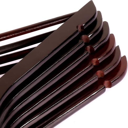 Utopia Home Premium Wooden Hangers 10 Pack - Durable & Slim Coat Hanger - Suit Hangers with 360-Degree Rotatable Hook - Wood Hangers with Shoulder Grooves (Grey Color) in Saudi Arabia