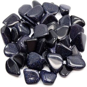 Blue Goldstone Tumbled - Healing Stone - Crystal Healing 20-25mm (5)