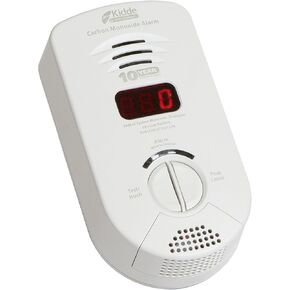 Kidde Carbon Monoxide Detector, Plug In Wall with 10-Year Battery Backup, Digital LED Display, Voice Alerts, Test-Hush Button