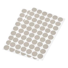 uxcell Screw Hole Cover Stickers, 21mm Dia PVC Self Adhesive Covers Caps for Wood Furniture Cabinet Shelf Wardrobe, Gray 6 Sheet/324pcs