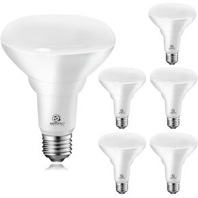 Energetic BR30 LED Recessed Light Bulb, 9W=75W, 2700K Soft White, 900LM, Dimmable Ceiling Flood Light Bulb for Cans, CRI80+, UL Listed, 2Pack
