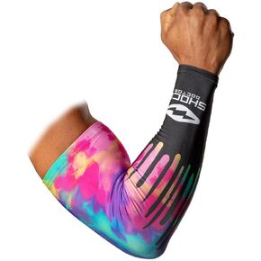 Shock Doctor SD20200-00152-OSFM Showtime Comp Arm SLV/Ea P YTH Black Tie Dye Drip OSFM