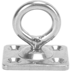 VBESTLIFE Stainless Steel Ceiling Hooks, 360 Degree Rotating Ceiling Hooks Pad Eye Plate U Hooks for Seawater