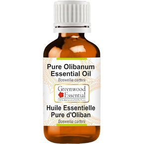 Pure Olibanum Essential Oil (Boswellia carterii) with Glass Dropper Steam Distilled 5ml (0.16 oz)