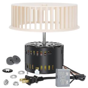 Bathroom Fan Motor & Blower Wheel Replacement for 750 751 752 8814 8663RP 671RB 672RB 672R-R01 672R-R02 N750 8673RP 8673 8663RF 8663RLG 8663RMAB 8663RMBR 8663RMS 8832N 8664RP B Unit Ser Fan
