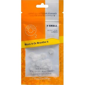 Nose Filter - Nose Filters for Welders - Nasal Filters for Allergies - Vented Nose Filter Plugs - Industrial Nose Filters for Dust (10 Pack, Size X-Small)