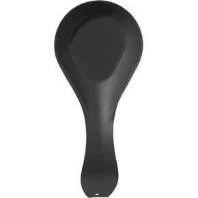 OGGI Stainless Steel Spoon Rest- Long Handle Holds Kitchen Utensils in Place, Great Spoon Rest for Kitchen Counter, Stove Top, or Coffee Station; Kitchen Accessories, Utensil Rest, Black
