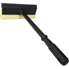 Window Squeegee Car Windshield Squeegee,8" Washing Sponge Scrubber Rubber Blade, 2 in 1 Sponge Squeegee,Window Cleaning Squeegee for Car Windshield Glass Gas Station Mirror Bathroom