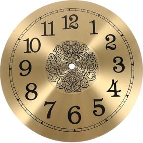 Veemoon Wall Clock Face Dial, DIY Round Clock Dial Digital Clock Dial Replacement Quartz Clock Movement Hanging Clock Dial Accessories