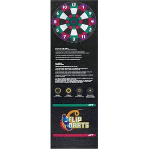 Pig Home Solutions Water Bottle Self-Sticking Flip Game – Black – 3’ x 10’ – PM70153